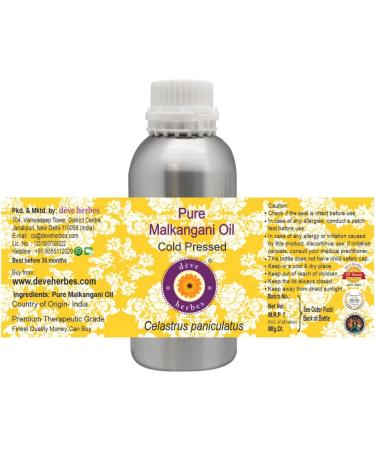 Deve Herbes Pure Malkangani Oil 630ml - Cold Pressed Jyotishmati Oil for Health & Wellness | International Shipping - Buy Online on GoSupps.com