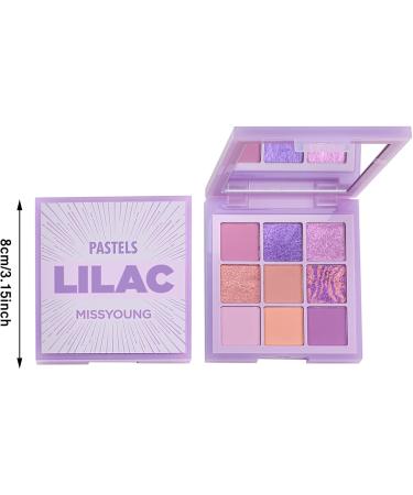  TianWlio Long-lasting multicolor eyeshadow palette 9 colors long-lasting purple eyeshadow multicolor eyeshadow palette with glitter and sparkles - Buy Online on GoSupps.com