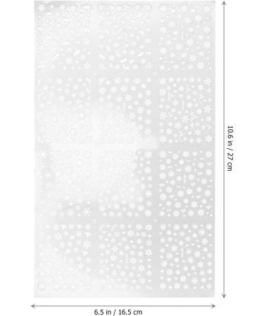 2 Sheet nail stickers Metal applique snowflake nail decals gold and silver Christmas 3D nail sticker 3d Celebrity nail polish Xmas nail art sticker Adhesive star nail stickers - Buy Online on GoSupps.com