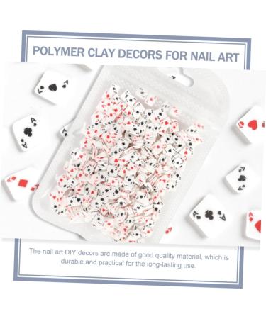 HAPINARY 4 Nail Art Accessories Home Decorations Home Ornament Polymer Clay Jewelry Diy Handcraft Materials Nail Accessories Polymer Clay Manicure Accessories Playing Nail Art Charm Set - Buy Online on GoSupps.com