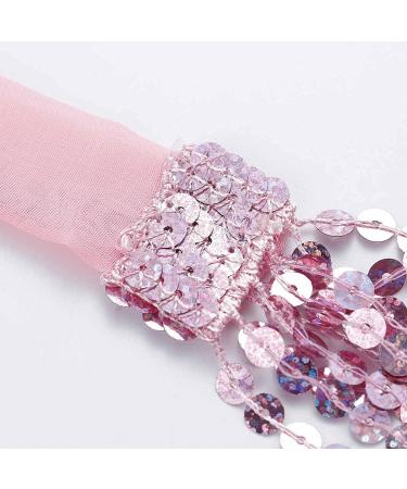 REETAN Boho Sequins Belly Hip Scarf Tassel Fringe Skirt - B-pink | Rave Party Dance Costume for Women and Girls - Buy Online on GoSupps.com