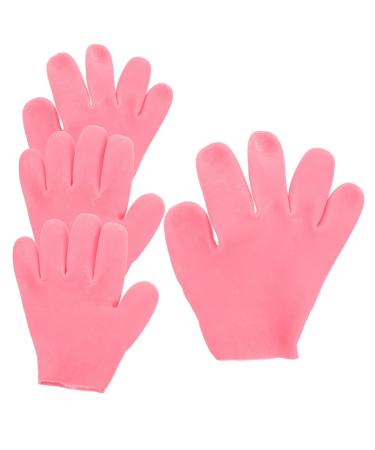 Beaupretty 2 Pairs Moisturizing Gloves Mittens Lotion Hand Gloves Moisturizing Overnight Hand Moisturizer Gloves Overnight Dry Hand Gloves Silica Gel Whitening Miss Full Foot