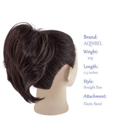 Dark Brown Messy Bun Scrunchie Hair Extension for Women - Synthetic Hair Accessory - Buy Online on GoSupps.com