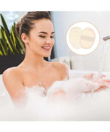 2pcs Loofah Exfoliating Back Scrubber with Natural Luffa Pads Natural Loofah Sponge Exfoliating Body Scrubber Loofah Back Brush Effective Shower Scrub Enhance Your Skincare Routine for Women & Men - Buy Online on GoSupps.com