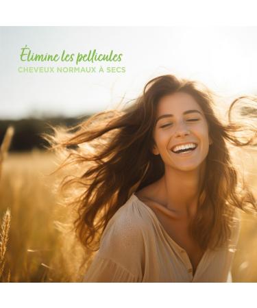 Natur Moi - Anti-Dandruff Shampoo - Sulfate-Free - Care for Normal Dandruff Hair - Tea Organic Cucumber Water - 95% Natural Origin - 250 ml - Made in France - Buy Online on GoSupps.com