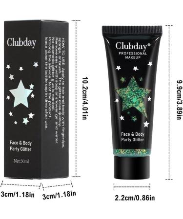 2 Pack Glitter Gel - Chunky Sequin Face Hair Nail & Lip Shimmer for Festival & Party Makeup - Long Lasting Eye Shadow - Buy Online on GoSupps.com