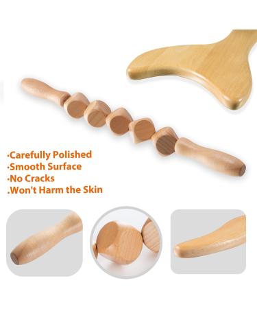 Professional Lymphatic Drainage Massager Wood Therapy Kit - Anti Cellulite Body Sculpting Tools - 3-in-1, 3 Count - Buy Online on GoSupps.com