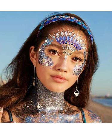 Body Glitter Gel 50ml Face Glitters Body Gel Sequins Shimmer Liquid Eyeshadow Mermaid Sequins Sparkling Chunky Body Lotion Glitter Liquid for Face Body Hair Nail DIY Makeup Decoration-Colorful#06 06#Color - Buy Online on GoSupps.com