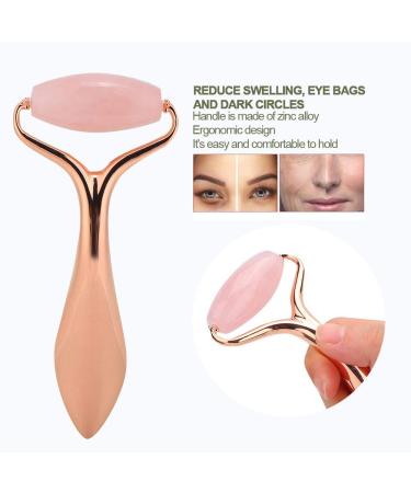 Jade Roller Face Massage Tool - Anti-Aging & Eye Care - Reduce Swelling & Dark Circles - Skin Tightening & Multifunctional Face Massager for All Skin Types - Buy Online on GoSupps.com