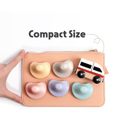 Petinube Silicone Pacifier w/ Individual Case, BPA Free, Glow in Dark, Korea Made - Warm Beige Kite 0-6 Months - Buy Online on GoSupps.com
