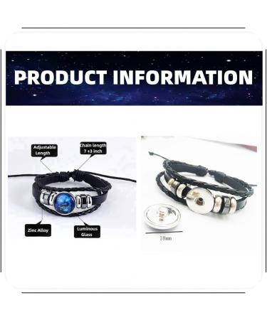 TURSHI Signs Spirit Bracelet 12 Constellation Handmade Bead Woven Multilayer Leather Bracelet Handmade Multilayer Adjustable 12 Constellation Bracelets Glow In The Dark Bracelet for Women Men Full: - Buy Online on GoSupps.com
