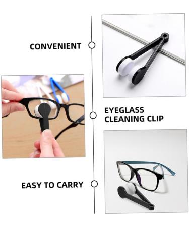 10pcs Portable Eyeglasses Cleaner Wipes - Multifunctional Cleaning Clips for Glasses & More - Buy Online on GoSupps.com