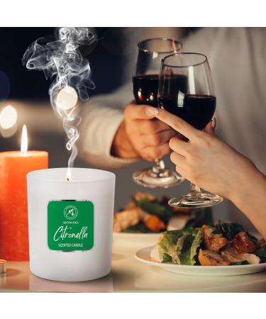 Scented Citronella Candle 200g - Aromatherapy Soy Wax Candle for Home - Perfect Gift & Fresh Aroma Freshener - Buy Online on GoSupps.com