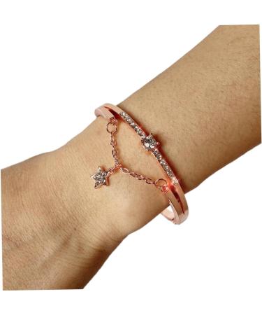 Beaupretty High-Quality Handcrafted Rose Gold Bracelet for Women | Stylish Star Arm Loop - Perfect Gift | 19.5*1.2cm - Buy Online on GoSupps.com