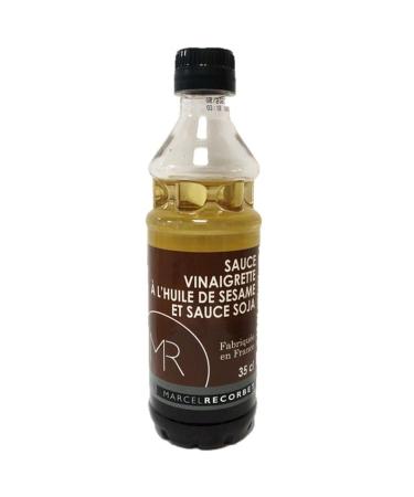 Marcel Recorbet Sesame Oil Dressing Sauce and Soy Sauce Made in France MR Bottle 350 ml