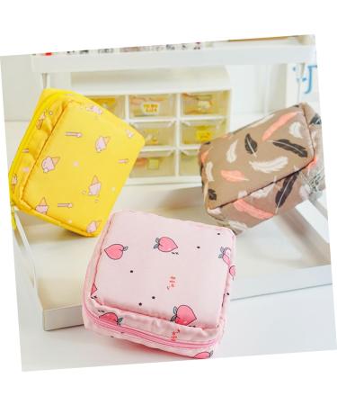 Lurrose 3pcs Napkin Storage Travel Organizer Bags - Portable Zipper Pouch for Makeup & Menstrual Essentials - Buy Online on GoSupps.com