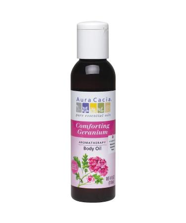 Aura Cacia Aromatherapy Body Oil Calming Geranium 4 fl oz (118 ml) by Aura Cacia