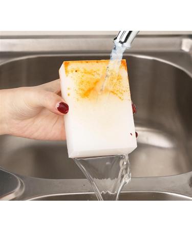 White Sponge Cleaner 20 Sponge Foam Pads Multifunctional Household Cleaning Kitchen Dishwashing Sponge Used for Cleaning Furniture Bathroom Door Bathtub Wash Basin Desktop Shoes - Buy Online on GoSupps.com