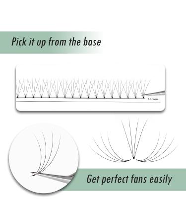 Premium 4D C Curl Premade Fans - 320 Soft Individual Eyelash Extensions | International Shipping - Buy Online on GoSupps.com