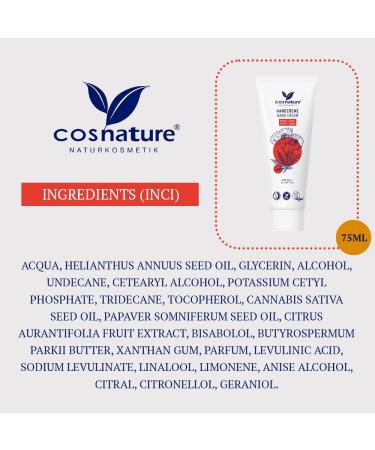 Cosnature Hand Cream Poppy & Hemp The Moisturising Hand Cream from Cosnature with Poppy Seeds and Hemp is an oasis of care for your hands - Buy Online on GoSupps.com