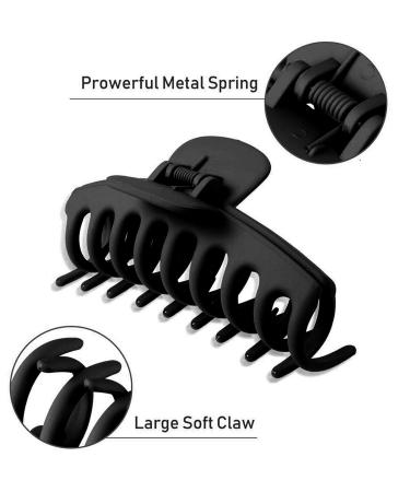 3 Pieces Large Hair Clips - Non-Slip Claw Clips for Women | Irregular Metal Hairpins - Buy Online on GoSupps.com