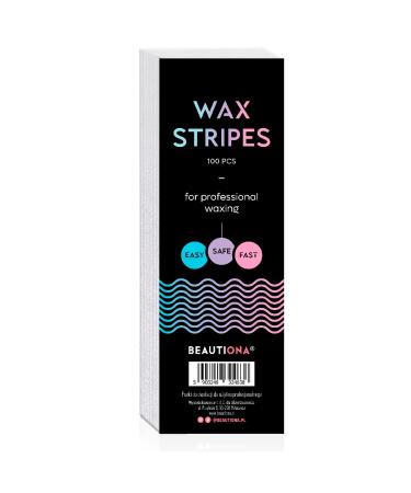 Lot de 100 bandes de cire non tiss es pour cire chaude et p te sucre pilation du visage du corps des poils