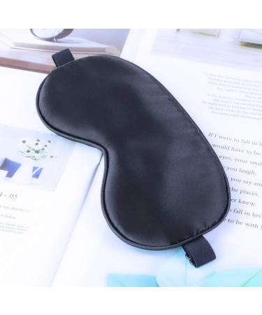 Silk Eye Mask for Sleeping - Bulk Pack of 4 Pcs for Women, Men, and Children - Black - Buy Online on GoSupps.com