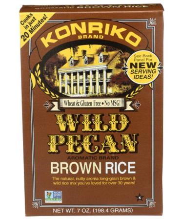 Konriko Wild Pecan Rice 7.0 Oz(Pack of 6)