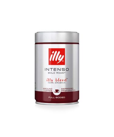 Illy Cafe moulu espresso Intenso profond & corse 100% arabica la bo te de 250g