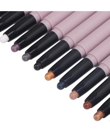 Ymiko 12pcs Waterproof Eye Shadow Stick Set | Matte & Sparkle Pencil Makeup for Women - International Shipping Available - Buy Online on GoSupps.com
