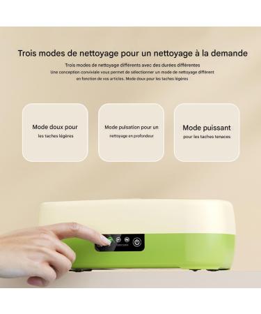  G n rique Ultrasonic Eyeglass Cleaner - Ultrasonic Cleaning Device For Silver And Dentures | Rechargeable 3 Modes Cleaner for Eyeglasses Dentures Rings Bracelets Watches - Daily Wash - Buy Online on GoSupps.com