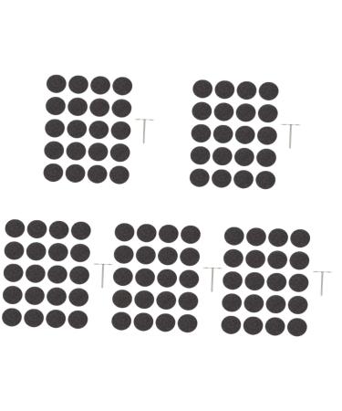 Healeved 5 Sets Nail Polishing Sheets Mini Tools Nail Forms Sandpaper Discs Nails Power Tools Nail Kits Manicure Sandpaper Slices Exfoliating Foot File Stainless Steel Nail Set Electric