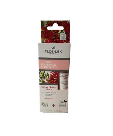 Flos Lek Gel for Eyebrows Algae Eyelids & Under Eyes - 15 ml | International Shipping Available - Buy Online on GoSupps.com