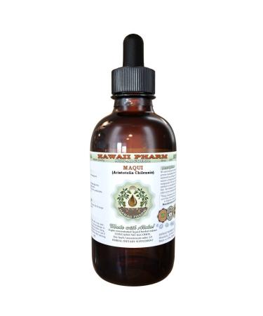 Maqui Alcohol-Free Liquid Extract Organic Maqui (Aristotelia chilensis) Dried Berry Glycerite Natural Herbal Supplement Hawaii Pharm USA 2 oz 2 Fl Oz (Pack of 1)