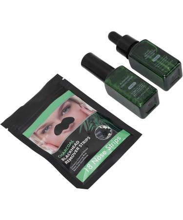Qukaim Pore Strips Blackhead Removal Strip Kit 3 in 1 Pore Treatment Serum Set Mild Cleansing Skin Care Derived Lotion Blackhead Strips Kit 180 ml - Buy Online on GoSupps.com