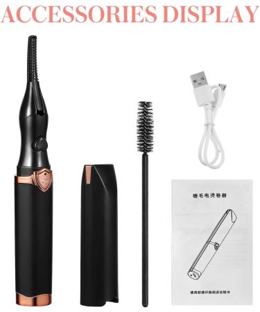 FOMIYES Heated Eyelash Curler - Electric USB Rechargeable 3 Heating Modes for 24H Long Lasting Natural Lash Curling - Perfect for International Shipping - Buy Online on GoSupps.com