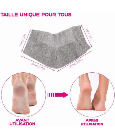 Buy 3 Pairs Moisturizing Gel Heel Socks | Soft Open Toe Socks for Dry Skin Care | International Shipping Available - Buy Online on GoSupps.com