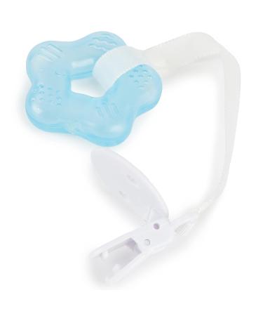 Bieco Cooling Teething Ring for Babies | Soft Bite Aid with Clip | Blue Teething Egg | Comfort for Teething Relief - Buy Online on GoSupps.com