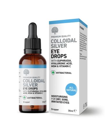 Nature's Greatest Secret Colloidal Silver All Natural Eye Drops with Euphrasia & MSM 30ml - Buy Online on GoSupps.com