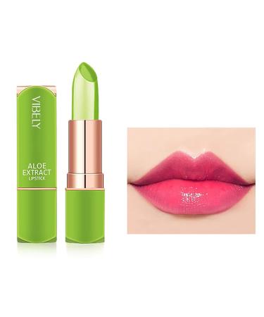 Aloe Vera Jelly Lipstick - Color Changing Natural Hydrating Longwear Gloss | Moisturizing Lip Care 1 Piece F - Buy Online on GoSupps.com