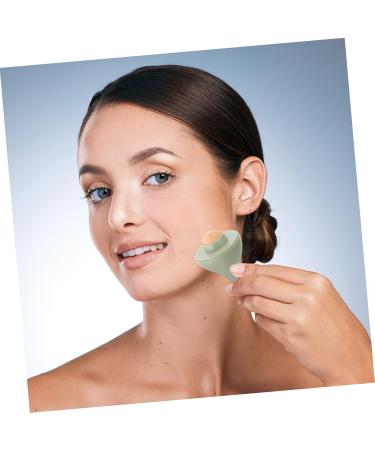 Housoutil Oil-Absorbing Ball Roller for Oily Skin - Nutragina Healthy Skin Tool - Smooth Skin Massaging Volcano Stone Bead - Facial Skincare Solution 7.5x5x5CM Green - Buy Online on GoSupps.com