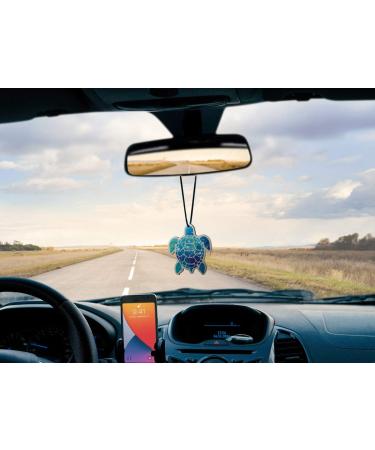 WIRESTER Hanging Air Freshener 3-Pack - Blue Sea Turtle Charm Ornaments for Cars, Home, Bathroom, Office - Decorative Scented Accessories - Buy Online on GoSupps.com