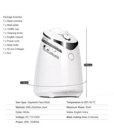 NDLLGOF Fruit Face Mask Maker Machine - DIY Vegetable Facial Pack Kit with Collagen Pills | Smart Automatic Beauty Machine for Facial/Eyes SPA - Buy Online on GoSupps.com