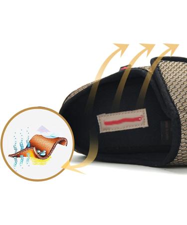 QDCZDQ Woman Diabetic Shoes Extra Wide Width Open Toe Sandals - Non-Slip Brown (Size 11 US/ 290 CM) - Buy Online on GoSupps.com