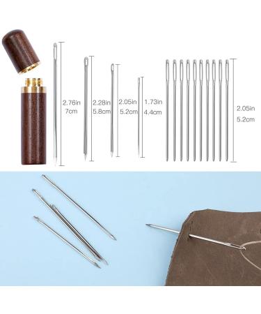 4mm Stitching Hole Punch Set for Leather DIY Projects - Includes Hand Pliers, Needle Case, and Waxed Thread - Ideal for Belts, Straps, Shoes, and More - Black - Buy Online on GoSupps.com