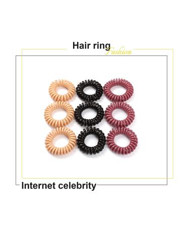 YEEPSYS Coil Hair Ties - Strong Grip Elastic Hair Bands (S Mix E) - Buy Online on GoSupps.com