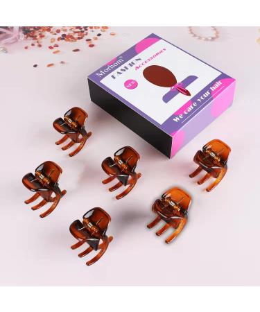 6-Piece Morhom Medium Hair Claw Clips - 1.3 Inch Brown Hair Jaw Clips for Thick or Medium Hair - Women's Hair Accessories - Buy Online on GoSupps.com