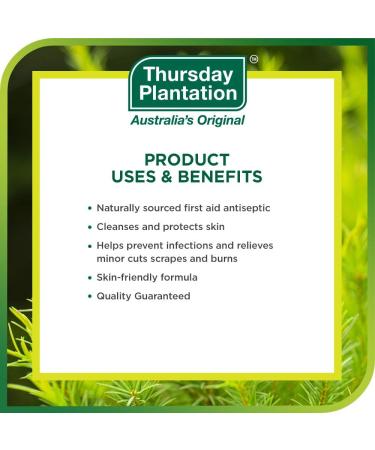 Thursday Plantation Tea Tree Oil 1.7 fl oz - 100% Natural Cleansing and Purifying Oil - Buy Online on GoSupps.com