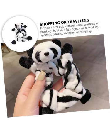 minkissy Panda Hair Band Hair Bun Rope Head Bands for Womens Hair Cute Animal Scrunchies Hair Ties for Women Towel Microfiber Scrunchie Hair Bands for Women Ponytail Cloth Miss Elasticity - Buy Online on GoSupps.com