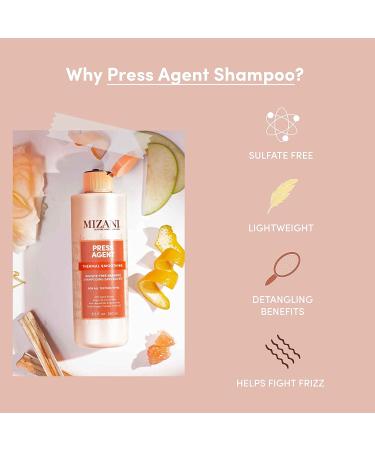MIZANI Press Agent Thermal Smoothing Sulfate-Free Shampoo 8.5 Fl Oz - Gentle Cleansing for Smooth Hair - Buy Online on GoSupps.com